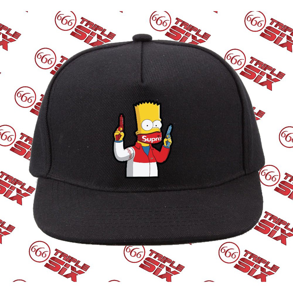 Topi Snapback Cotton Supreme Bart Simpson