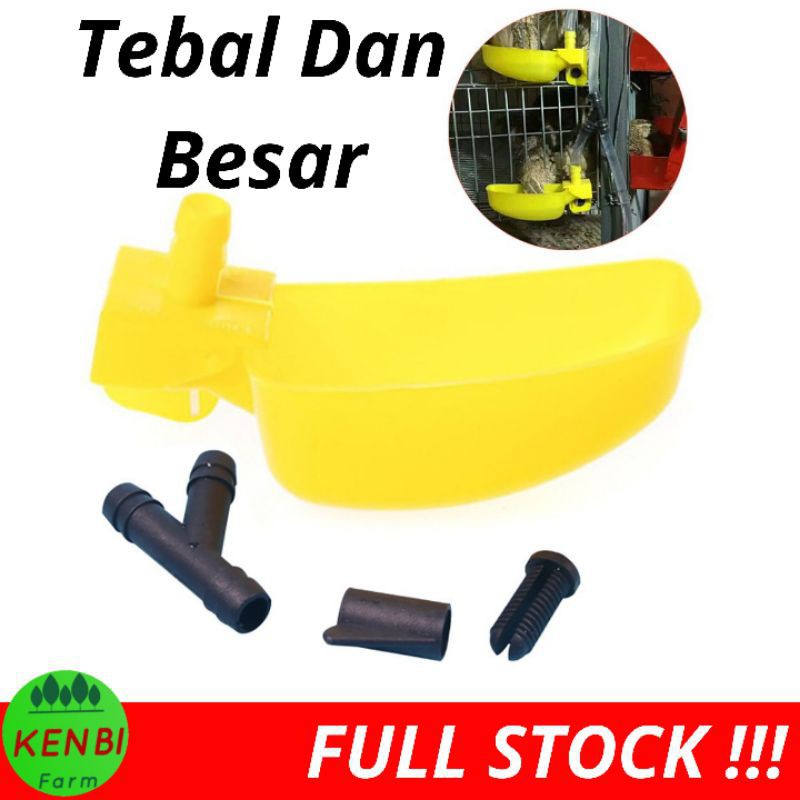 Nipple Nipel mangkok lepekkan Tempat Minum puyuh