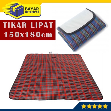 Matras Tikar Tiker Lipat Piknik 150x180 Foldable Traveling Camping