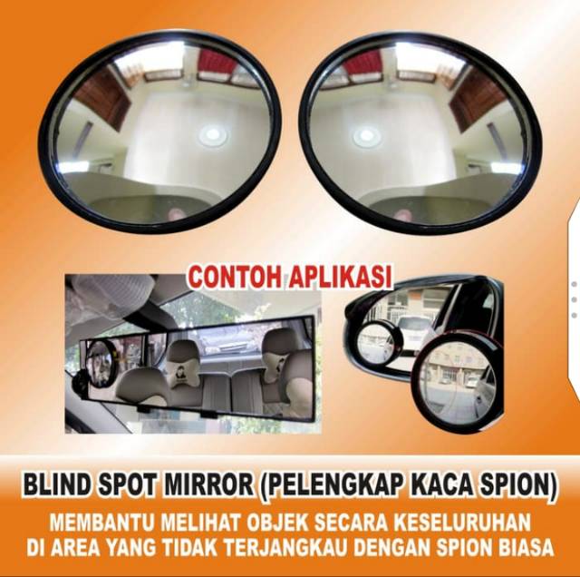 Ready Kaca Spion Mini Cembung Spion Tempel Bulat