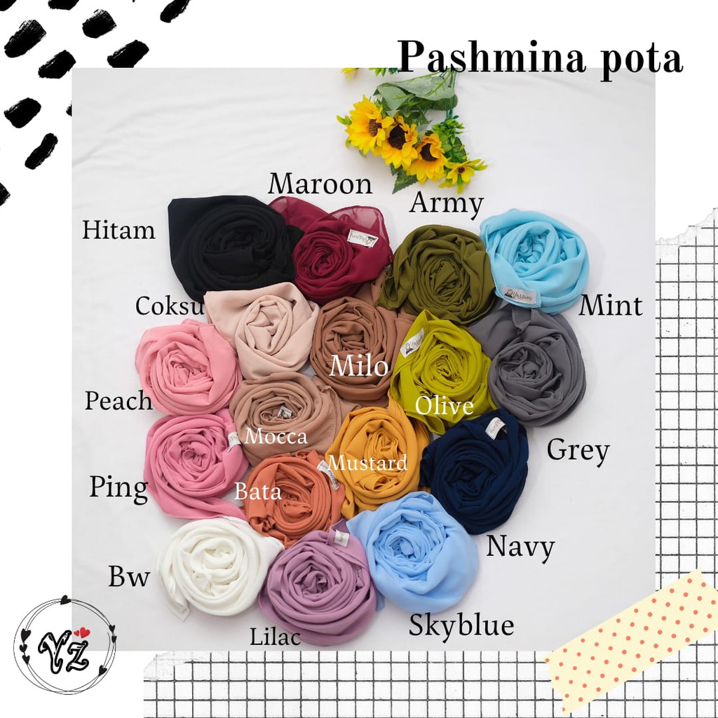 pashmina pota anak  | pashmina instan anak