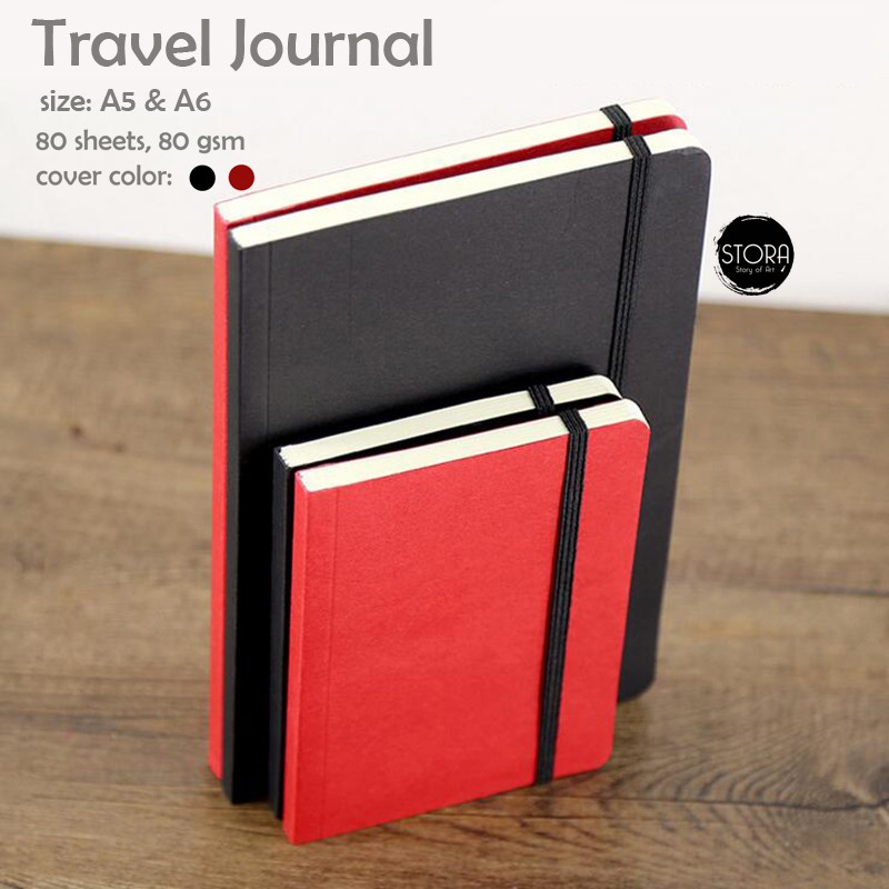 

POTENTATE Travel Book A6 A5 80gsm Notepad - Notebook - Diary Journal