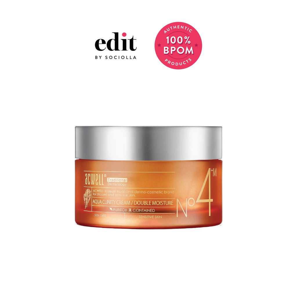 

Acwell Aqua Clinity Cream - Double Moisture - Size : 50 ml - Edit By Sociolla