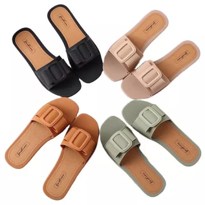 Sandal flath wanita sendal teplek wanita sandal wanita import