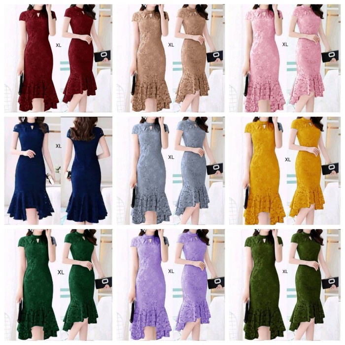 PARTY DRESS BRUKAT OPIA SIZE L-XXL | CHRISTMAS DRESS BIG SIZE GT29