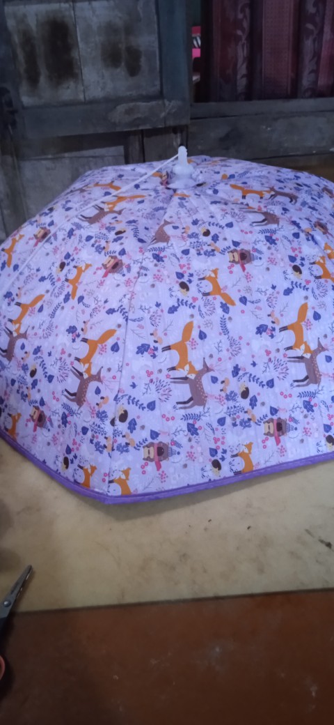 Tudung Saji Lipat Jumbo Penahan Panas Food Cover Penutup Pelindung Makanan Payung Aluminium Foil 4.7