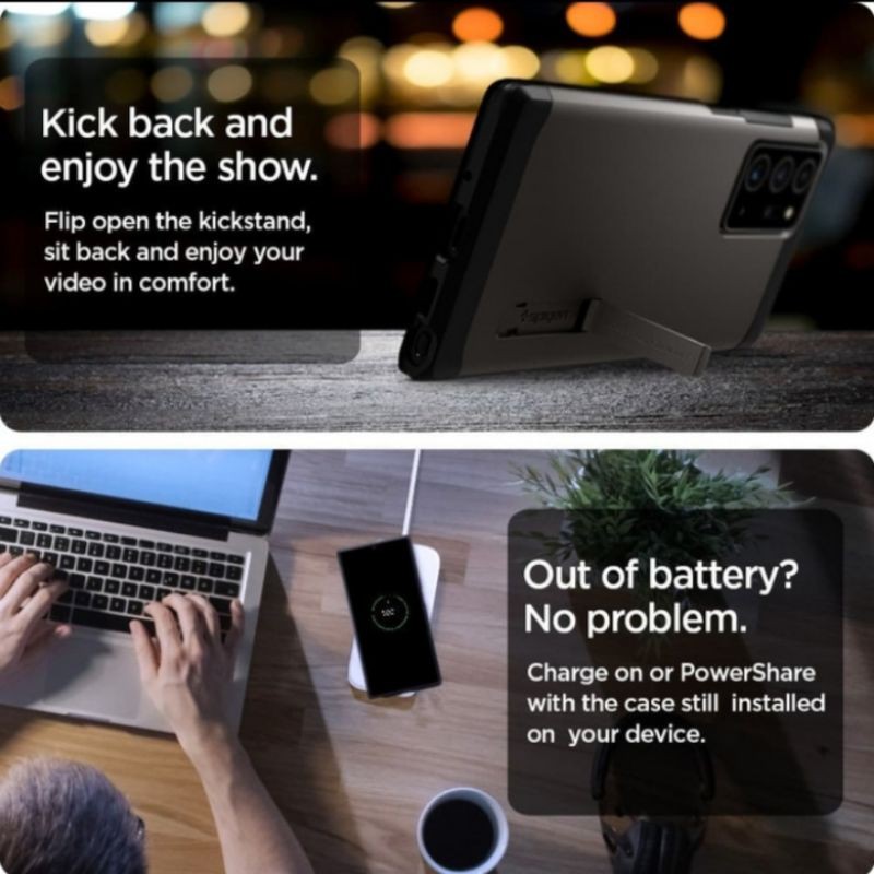 Case Samsung Galaxy Note 20 / Ultra Spigen Tough Armor Anti Shock - Note 20 Ultra, Black