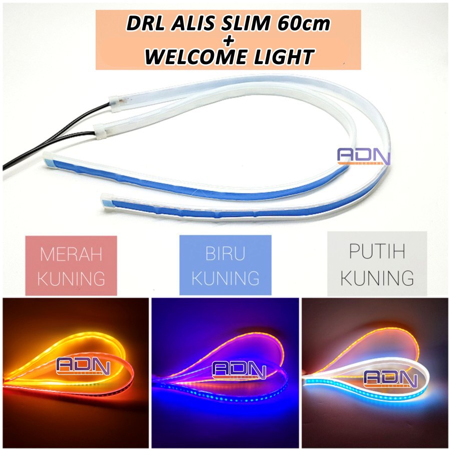 Lampu SENJA DRL Alis SLIM 30 60cm Fleksibel Modul Tanam WELCOME LIGHT by ADN.in