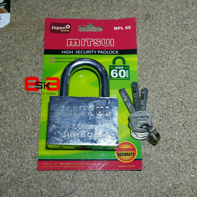 Gembok Mitsui 60mm