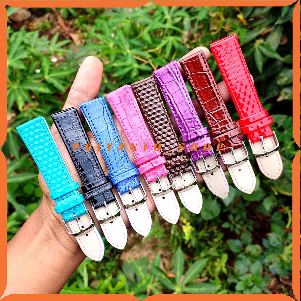 TALI JAM TANGAN KULIT LEATHERS STRAP PRIA WANITA 20MM MOTIF FASHION B20.