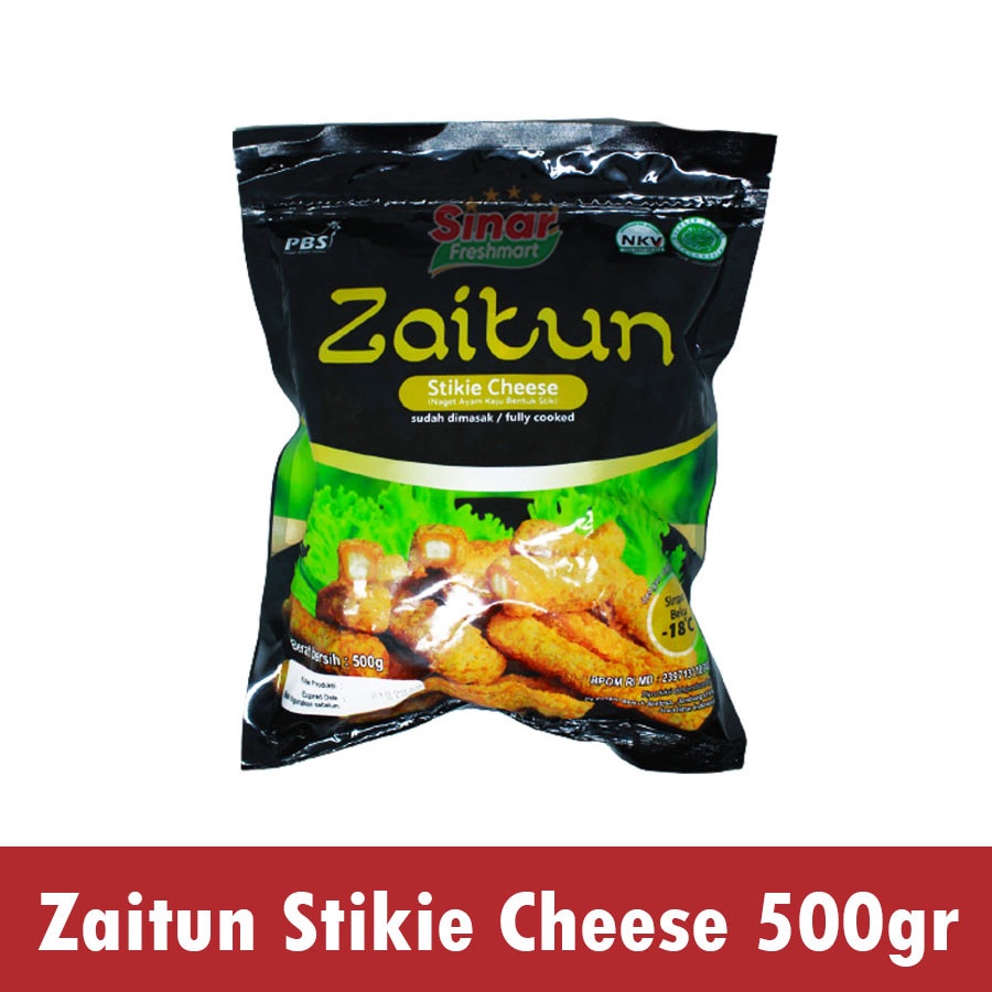 

[SINAR.FRESHMART] ZAITUN STIKIE CHEESE / STIK AYAM ISI KEJU [500gr]