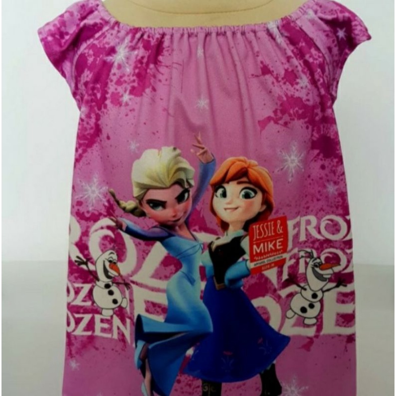 daster anak perempuan frozen
