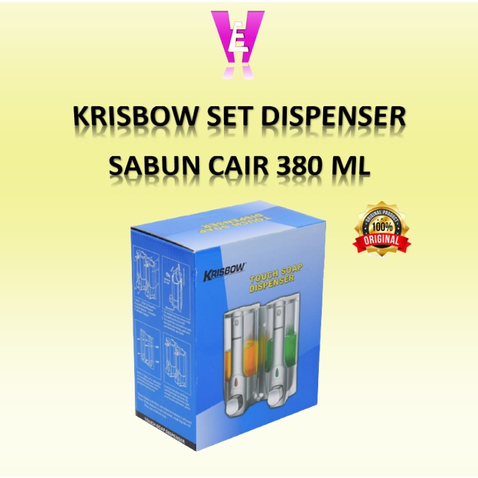 DISPENSER SABUN CAIR ISI 2 / SOAP DISPENSER SET 2x380 ML / TEMPAT SABUN CAIR