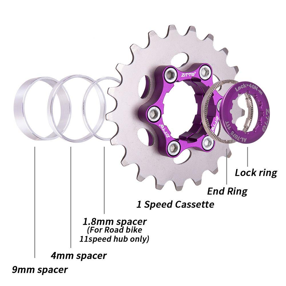 Lanfy MTB Single Speed Kaset K7 19T 20T 21T Kaset Sepeda Kaset Cog BMX Sprocket Sepeda Freewheel Satu Kecepatan Cog