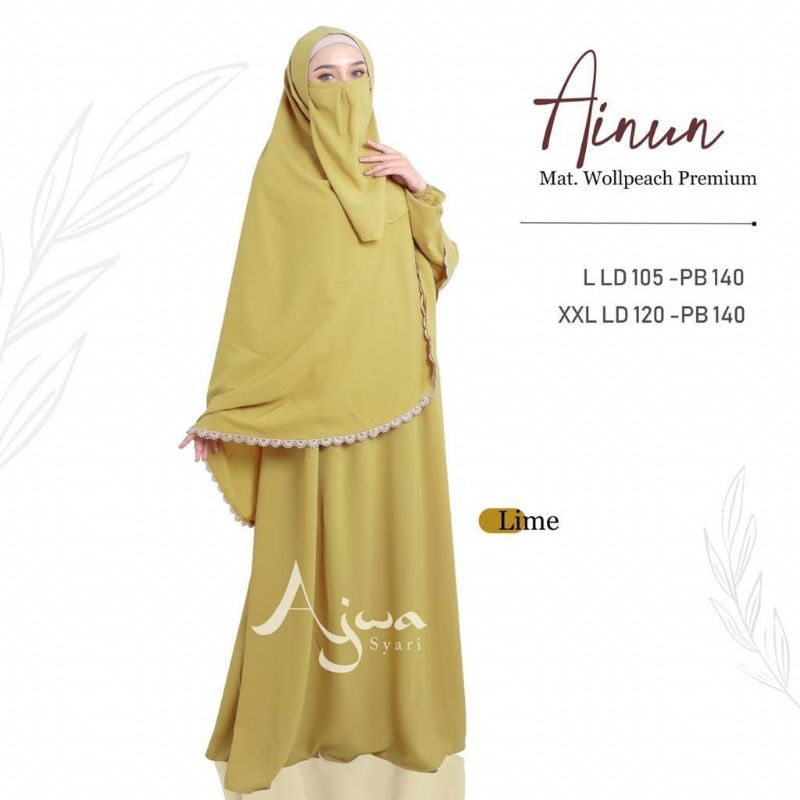 Ainun syari set by Ajwa Intanaka gamis abaya