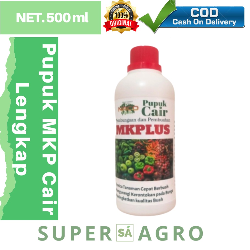 MKPLUS 500ml Pupuk MKP Cair Lengkap / MKP Cair 500ml