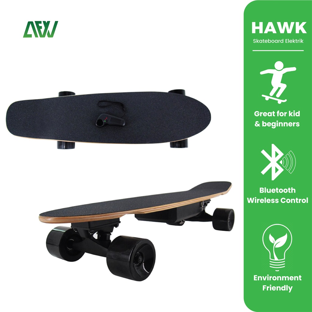 HAWK Skateboard Elektrik Electric Skateboard - AFW