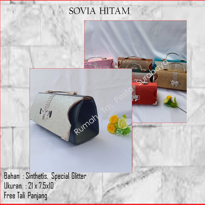 Tas Mewah,Tas Selempang,Tas Termurah,SOVIA HITAM