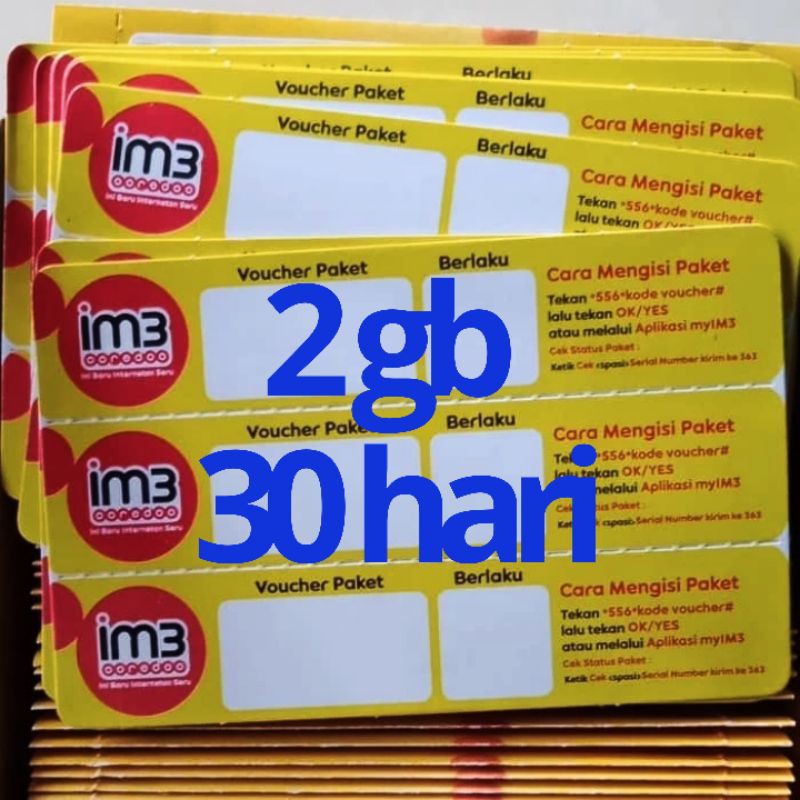 voucher indosat im3 2gb Freedom 30hari