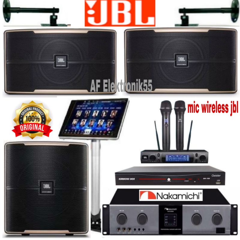 Paket Sound System Karaoke JBL Amplifier Nakamichi Original