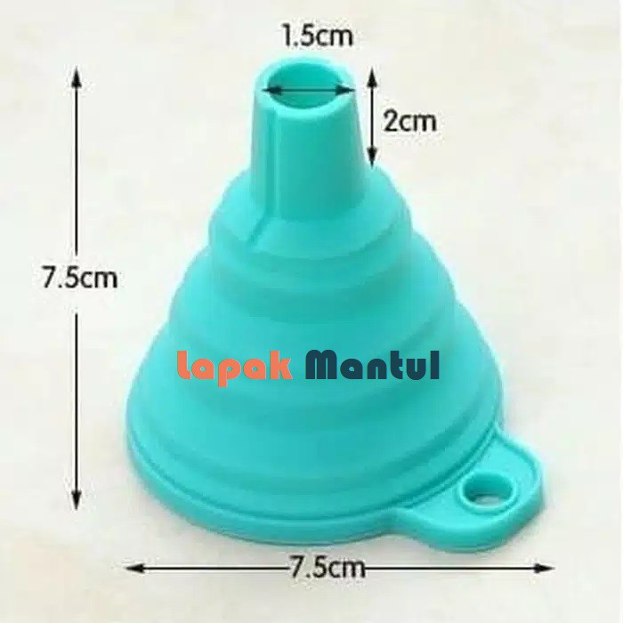 LM-0110 Corong Silikon Lipat Portable - Corong Air Corong Minyak Silicone - Corong Lipat Serbaguna