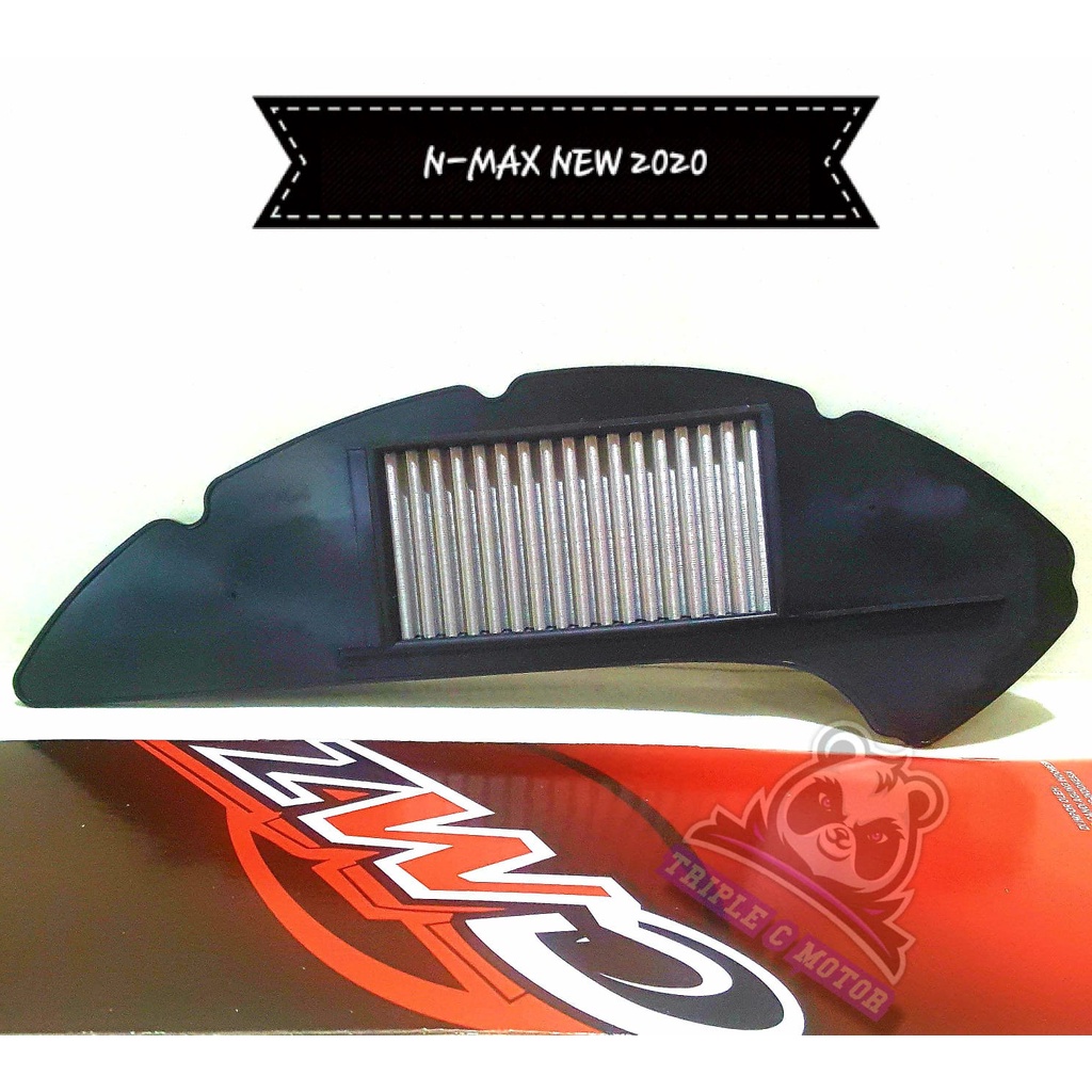 FILTER UDARA STAINLESS YAMAHA ALL NEW NMAX 155 2020 / ALL NEW AEROX 155 CONNECTED ABS CMZ RACING