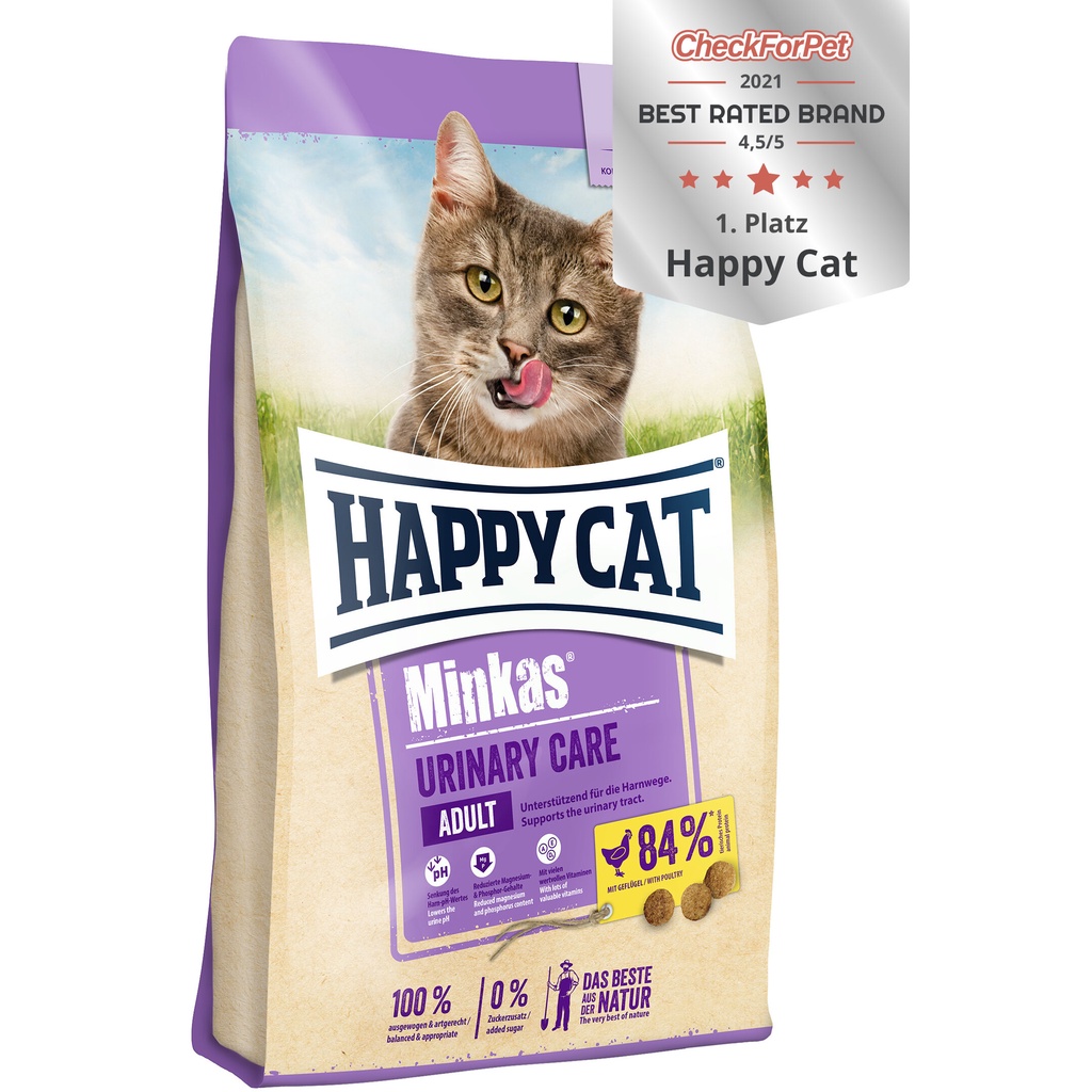 Minkas Urinary Happy Cat Food Makanan Kucing untuk Gangguan Kencing Kucing repack 500 Gram