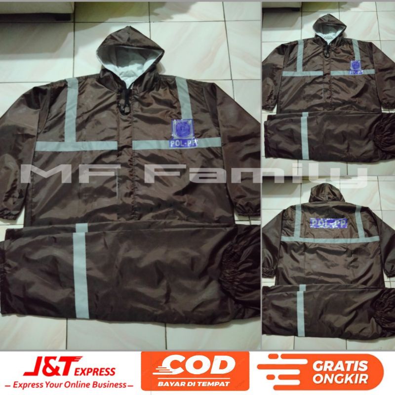 JAS HUJAN POL PP/JAS HUJAN SATPOL PP TERBARU BAHAN TEBAL