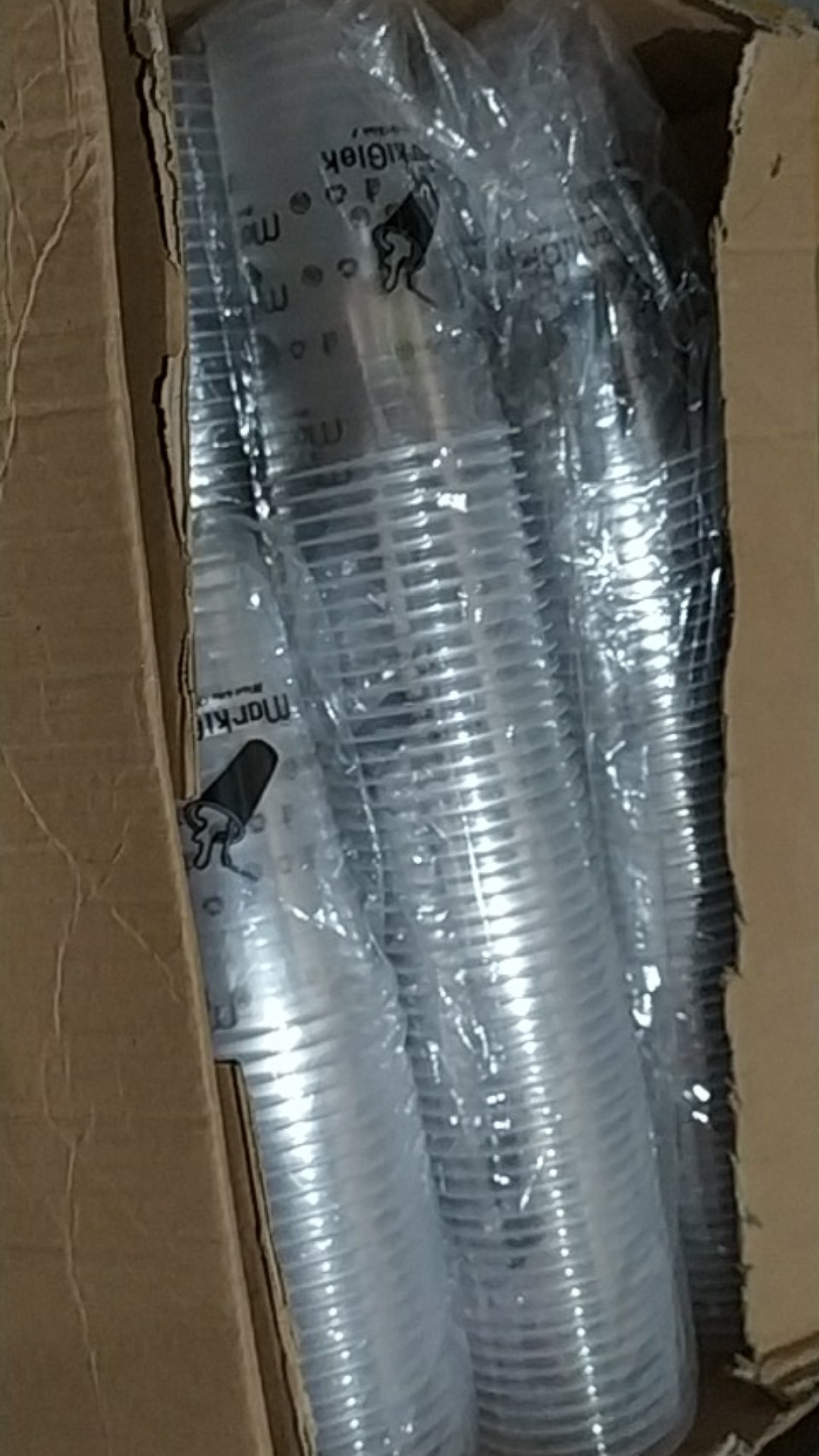 Sablon Gelas Cup Plastik + Tutup Cembung 22oz Ketebalan 10gr