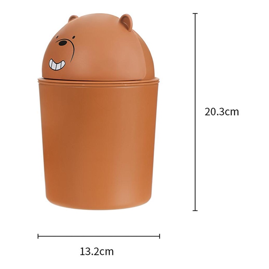 MINISO TEMPAT TONG SAMPAH LUCU/TEMPAT MINI TRASH /TEMPAT SAMPAH MOBIL