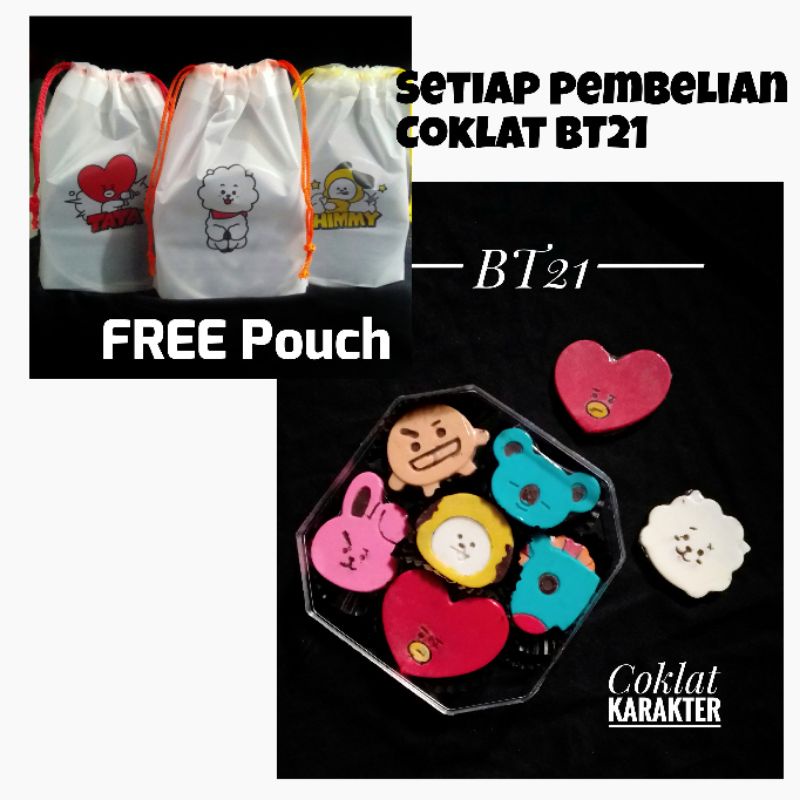 

coklat karakter BT21/Grosir Coklat/Termurah/Coklat Enak