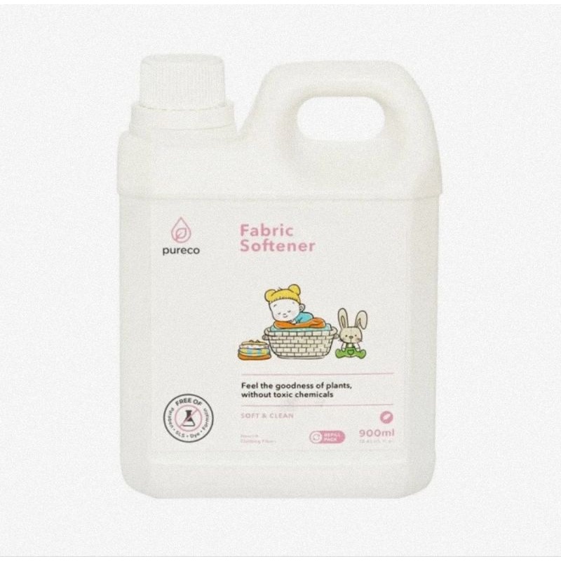 Pureco Fabric Softerner 900 ml - Pelembut Pakaian