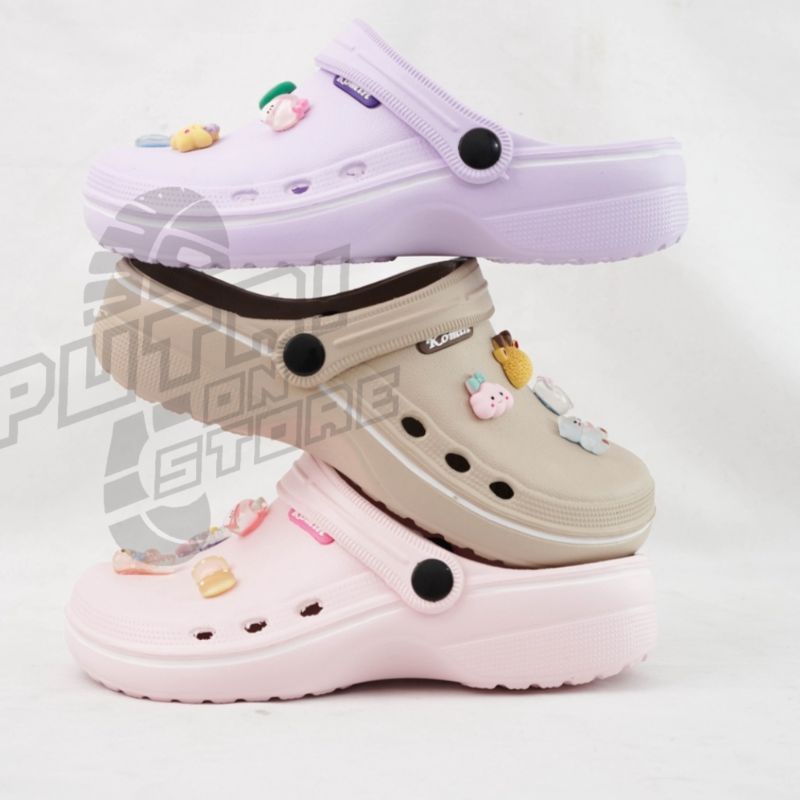 Sandal Selop Slop Pria Wanita Baim Medis Stiker 3D lucu