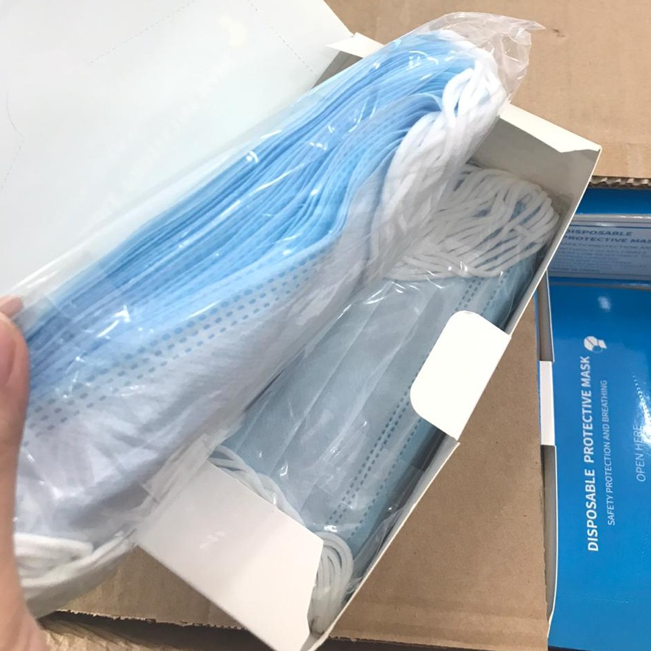 Masker medis 3ply 50pcs Masker Earloop