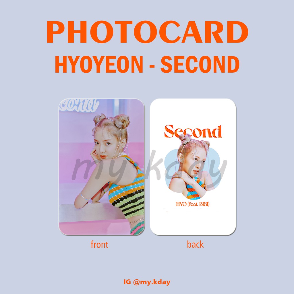PC-0585, Unofficial Photocard Hyoyeon Second 2 sisi