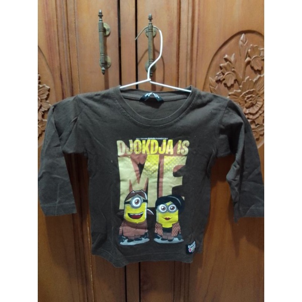 Kaos Anak LD 66 Baju Lengan Panjang Anak Laki Cowo Preloved Dagadu Bocah Djokdja Jogja Kaos Minion