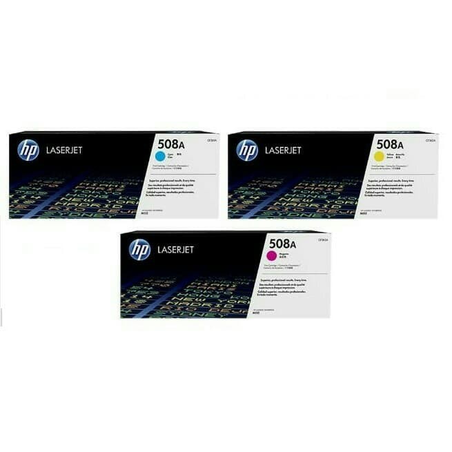 Toner HP laserjet 508 cyan , magenta, yellow (cf361,cf362, cf363)