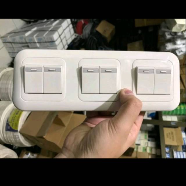 saklar sakelar 6gang 6 gang panasonic 6 switch inbow panasonic