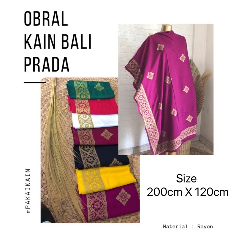 KAMEN RAYON PRADA BALI LEMBARAN