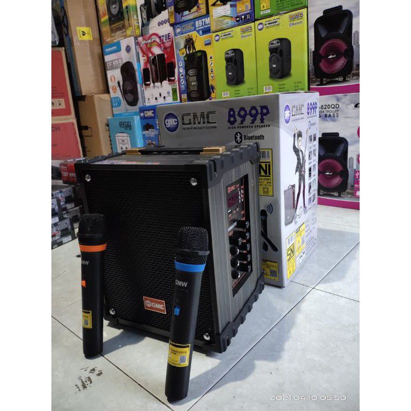 SPEAKER GMC MULTIMEDIA BLUETOOTH 899P + FREE WIRELESS MIC | TERMURAH NGEBASS