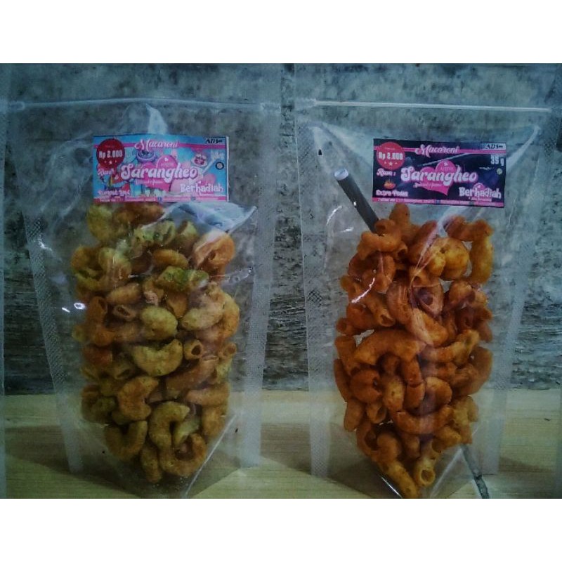 

MAKARONI BANTET PEDAS 40G / MAKARONI VARIAN RASA / MAKARONI SARANGHEO MINI / ADS FOOD