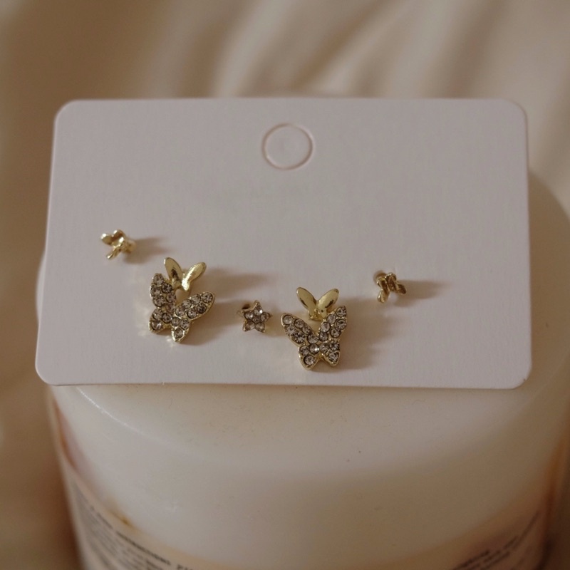 Ark.co - Cleosa Set earrings anting set butterfly