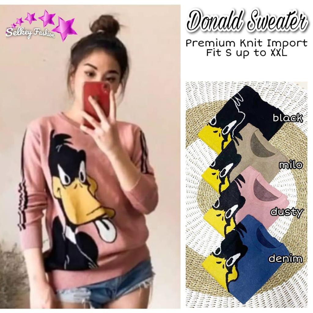 Sweater Jumbo Wanita Sweater Rajut Knit Wanita Remaja Lengan Panjang Kekinian Terbaru