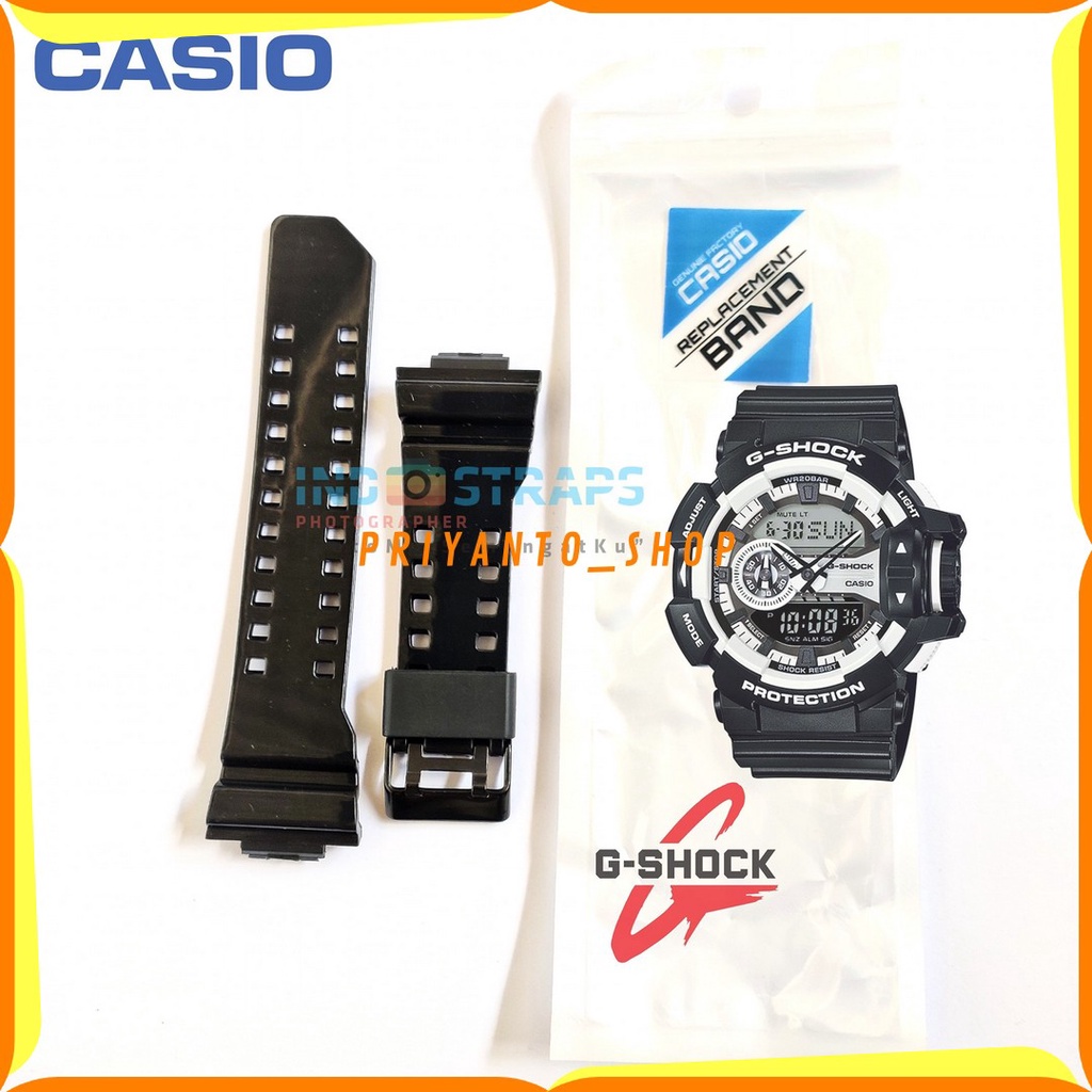 STRAP TALI CASIO G-SHOCK GA-400 GA 400 GA400 GSHOCK GA400 OEM FREE PEN