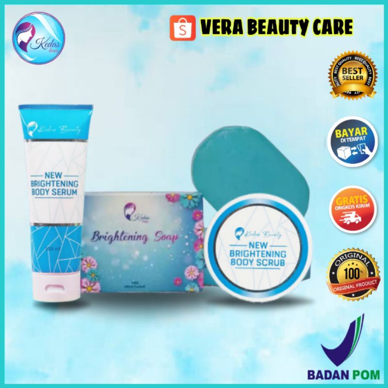 PAKET KEDAS BEAUTY BADAN ORIGINAL BPOM - PAKET PEMUTIH BADAN TERLARIS - SABUN KEDAS BEAUTY