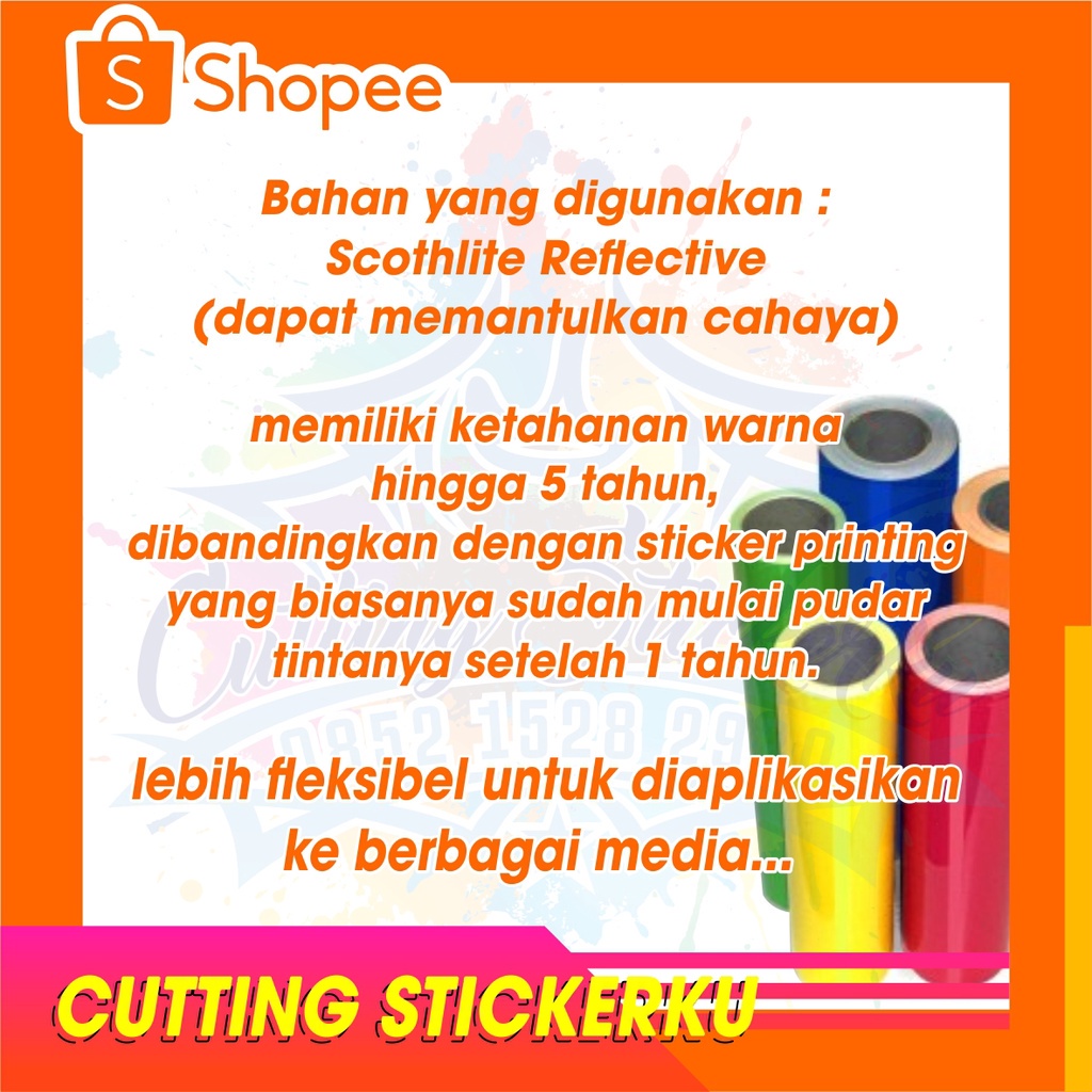 Cutting Stiker Akagami No Shanks Variasi Motor Mobil Sticker Timbul Keren Nyala Dasbor Spakbor Visor Body Kaca Helm Laptop Hologram Reflective Tahan Air Bodi Samping Nama Jepang Scoopy Vario Beat NMAX PCX Vespa Aesthetic Pickup Anime Windshield