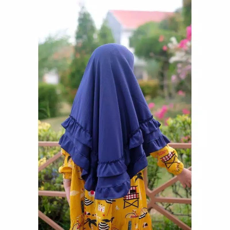 Kerudung Anak 3 Kancing Instant Premium 3-6 Tahun Terbaru | Jilbab Lucu Bayi Perempuan Sekolah Tk | Hijab Tanggung Baby Sd Bahan Jersey Lembut Adem