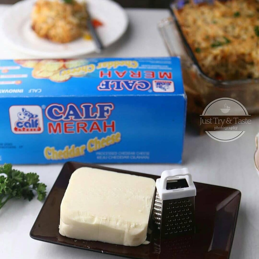 

Keju Cheddar Calf Merah 2kg