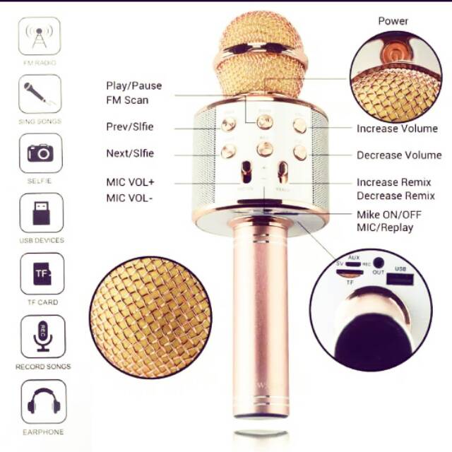 MIC KARAOKE / BLUETOOTH MICROPHONE