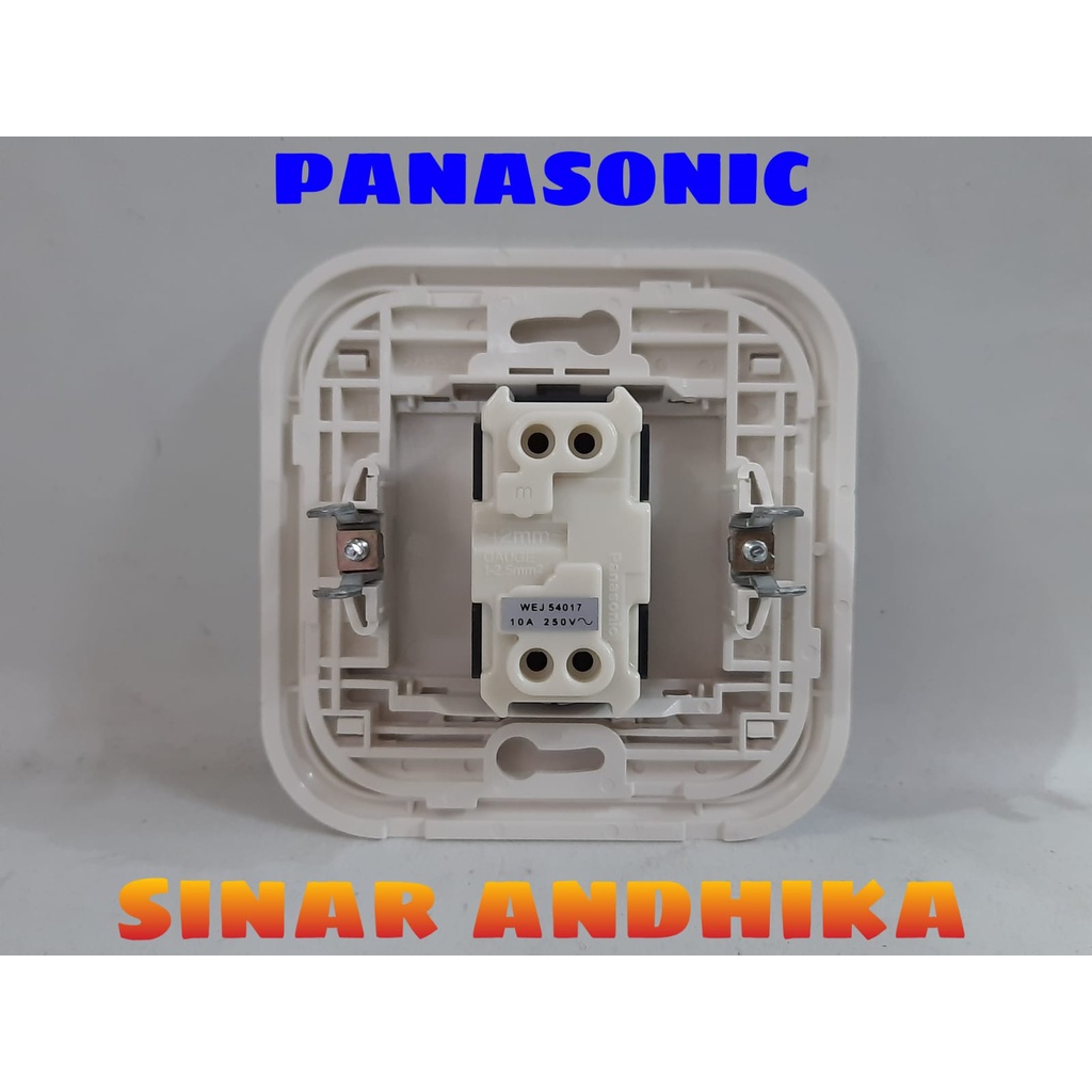 SAKLAR BEL / TOMBOL TEKAN INBOW PUTIH PANASONIC WEJ 78019+WEJ 5401-7